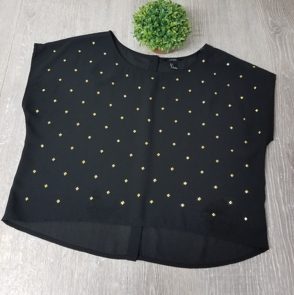 Forever 21 semi sheer button back blouse - Picture 2 of 10